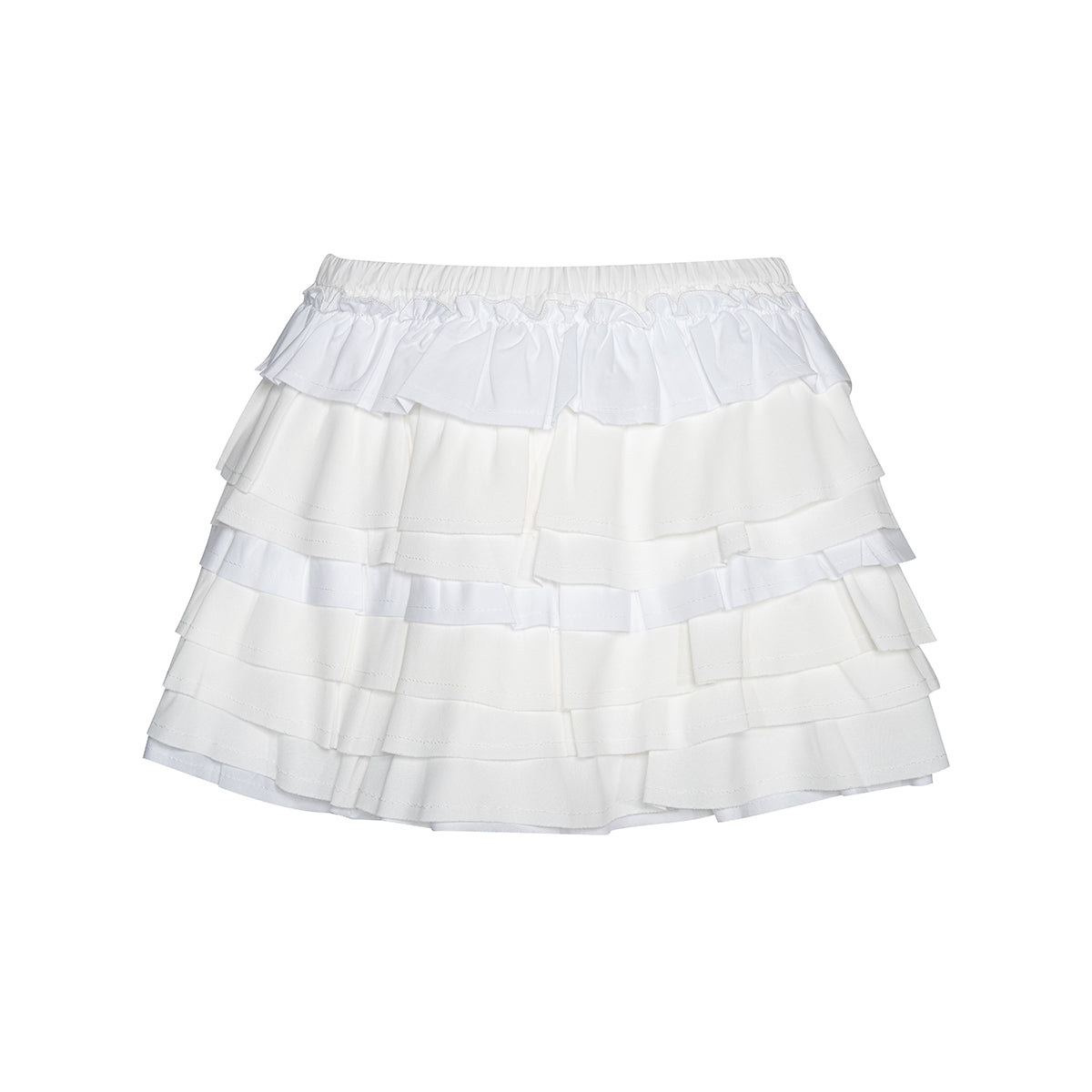 Kroche A-Line Ballet Fluffy Skirt White