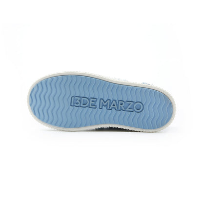 13De Marzo Plush Bear Denim Biscuits Sneaker Blue