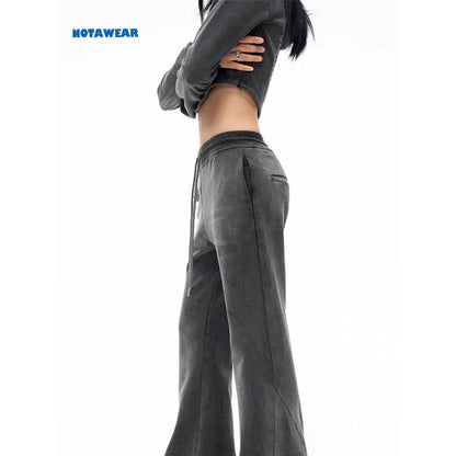 NotAwear Oversized Washed Flare Pants