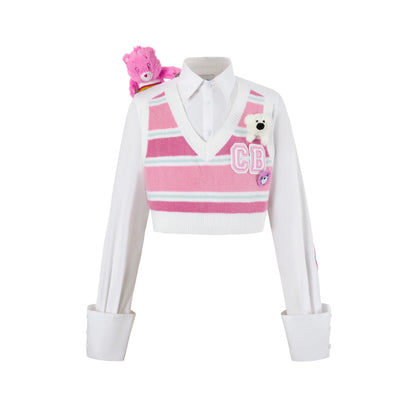 13De Marzo X Care Bears Knit Vest Shirt White