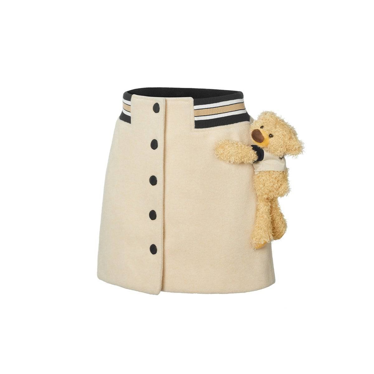 13De Marzo Vintage Baseball Skirt Beige