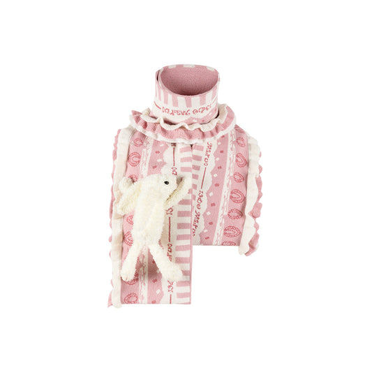 13De Marzo Doozoo Cake Knit Scarf Pink