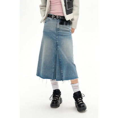 NotAwear Accordion Denim Long Skirt