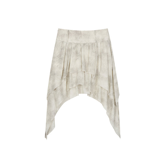 Via Pitti Irregular Render Skirt Gray