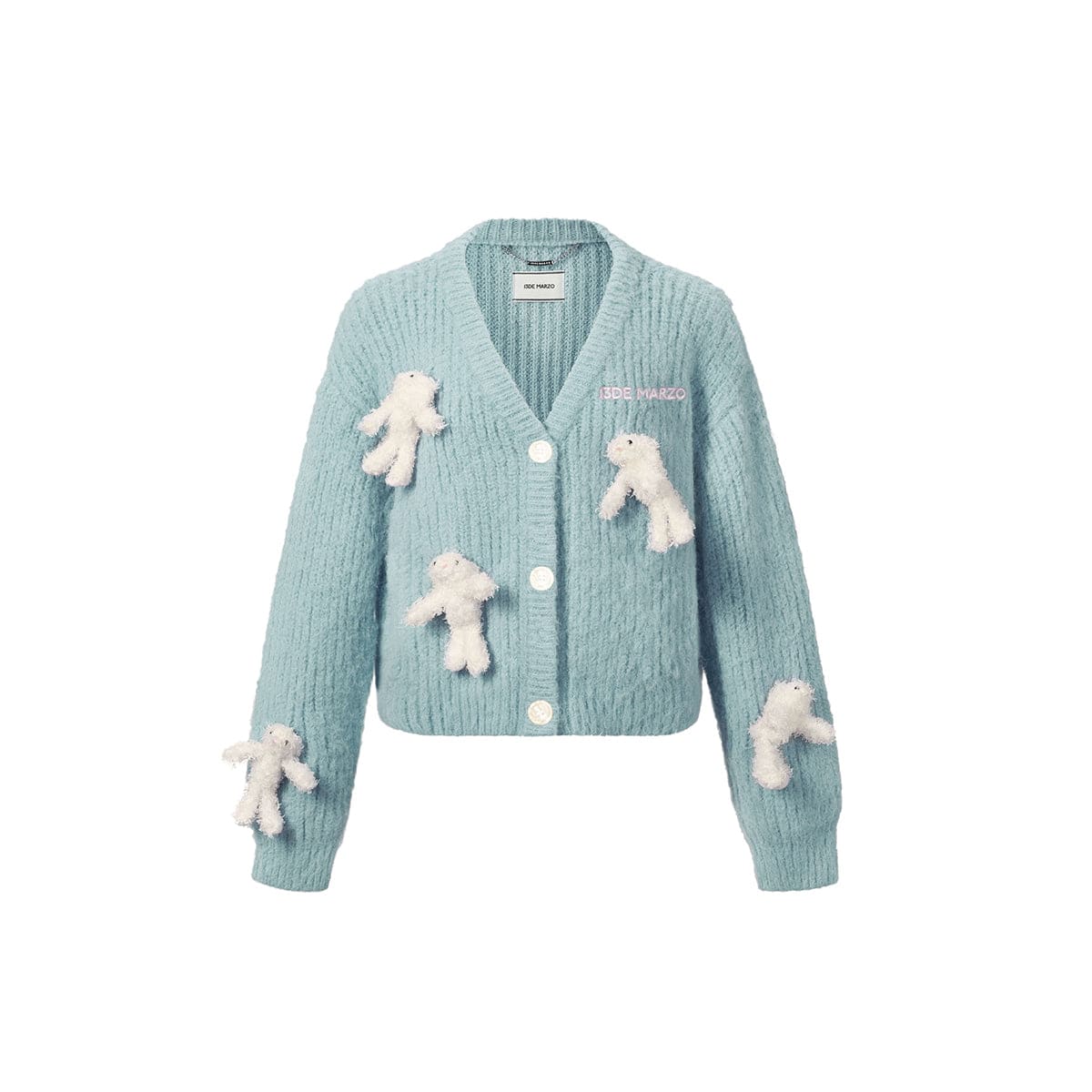 13De Marzo Doozoo Rabbit Knit Cardigan Blue