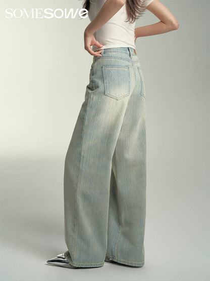 SomeSowe Vintage Distressed Straight Leg Jeans