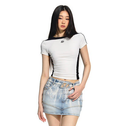 NAWS Color Blocked Slim-Fit Knit Tee