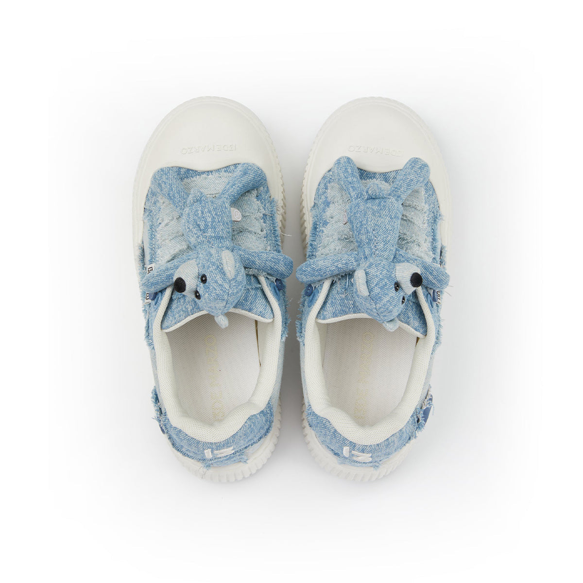 13De Marzo Plush Bear Denim Biscuits Sneaker Blue