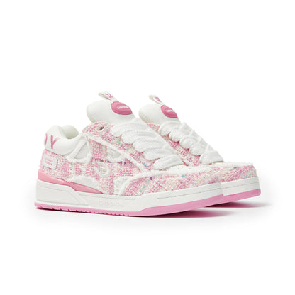 CANDYDONDA Tweed Curbmelo Sneaker Pink