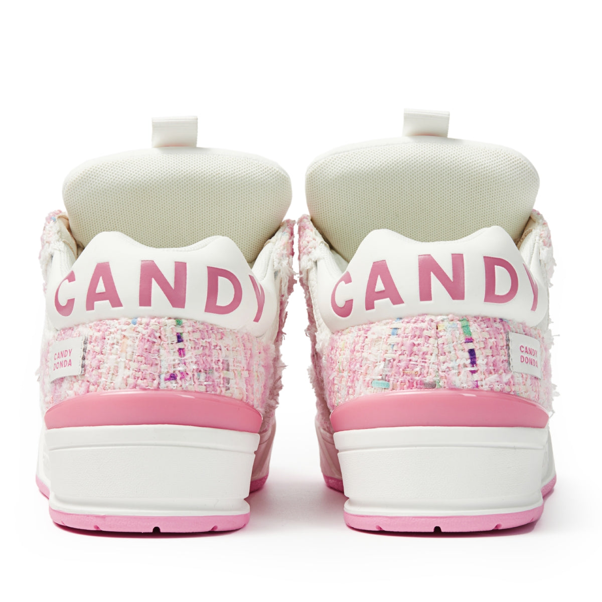 CANDYDONDA Tweed Curbmelo Sneaker Pink