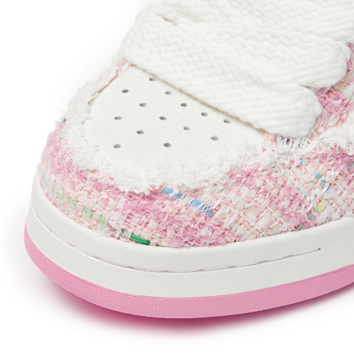 CANDYDONDA Tweed Curbmelo Sneaker Pink