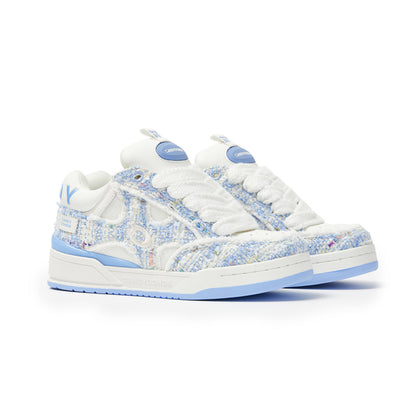 CANDYDONDA Tweed Curbmelo Sneaker Blue