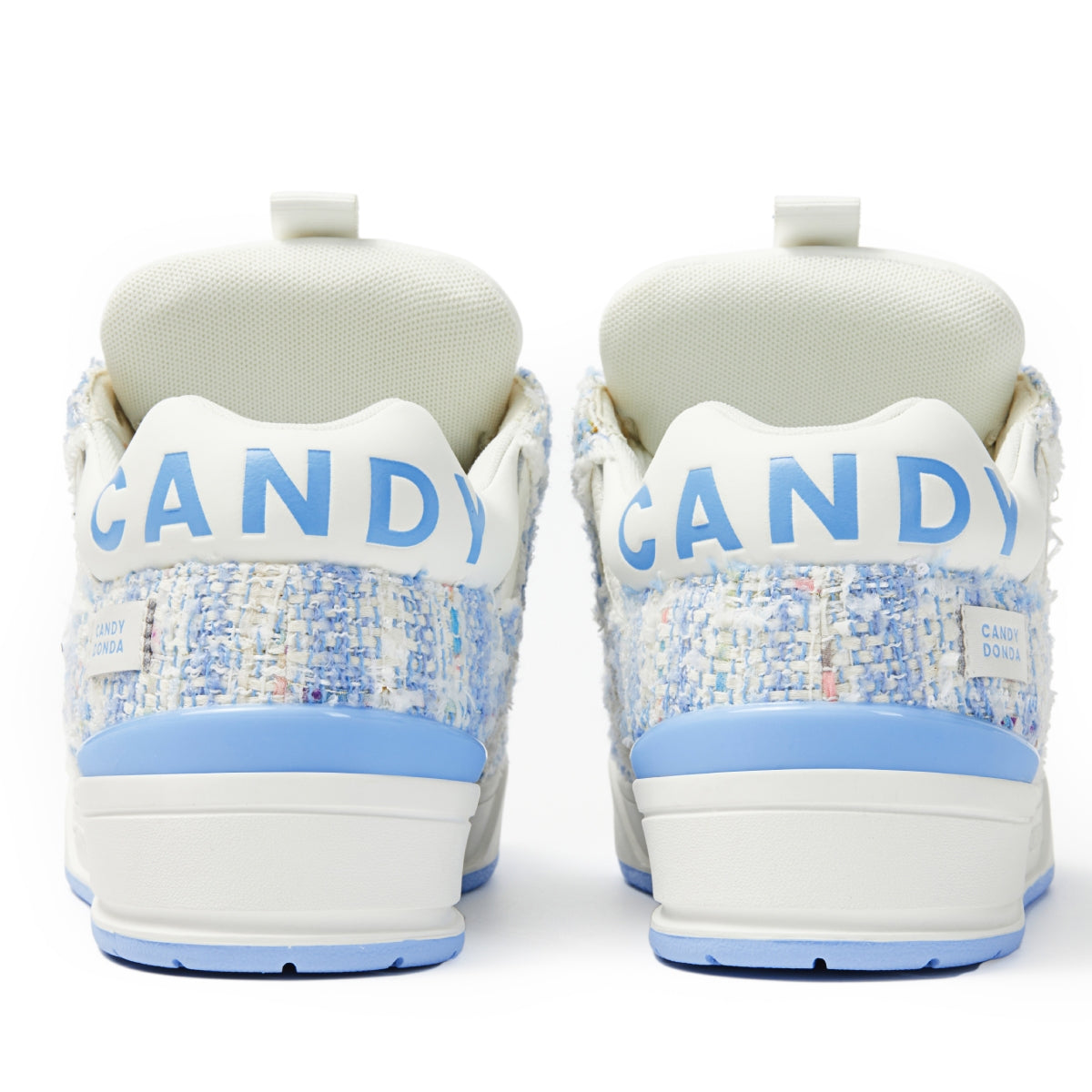 CANDYDONDA Tweed Curbmelo Sneaker Blue