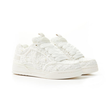 CANDYDONDA Tweed Curbmelo Sneaker White