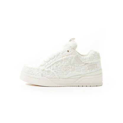 CANDYDONDA Tweed Curbmelo Sneaker White