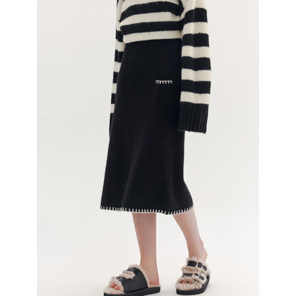 Rumia Nesci Knitted Skirt Black