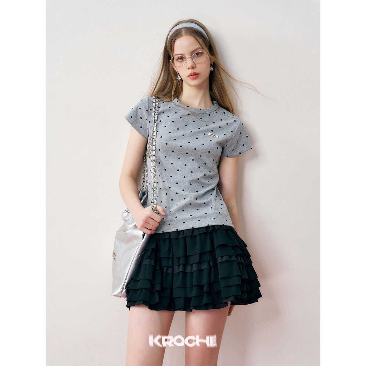 Kroche A-Line Ballet Fluffy Skirt Black