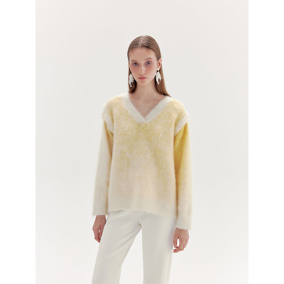 Rumia Rifle Gradient Sweater Yellow