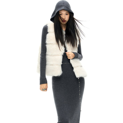 NotAwear Eco-Friendly Fur Vest White