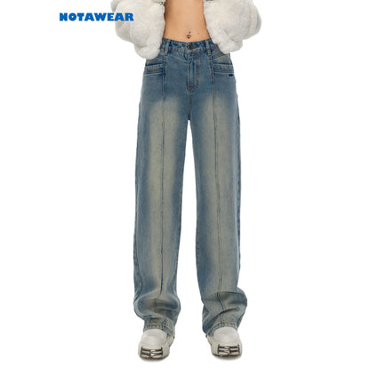 NotAwear Monkey Wash Straight Leg Jeans