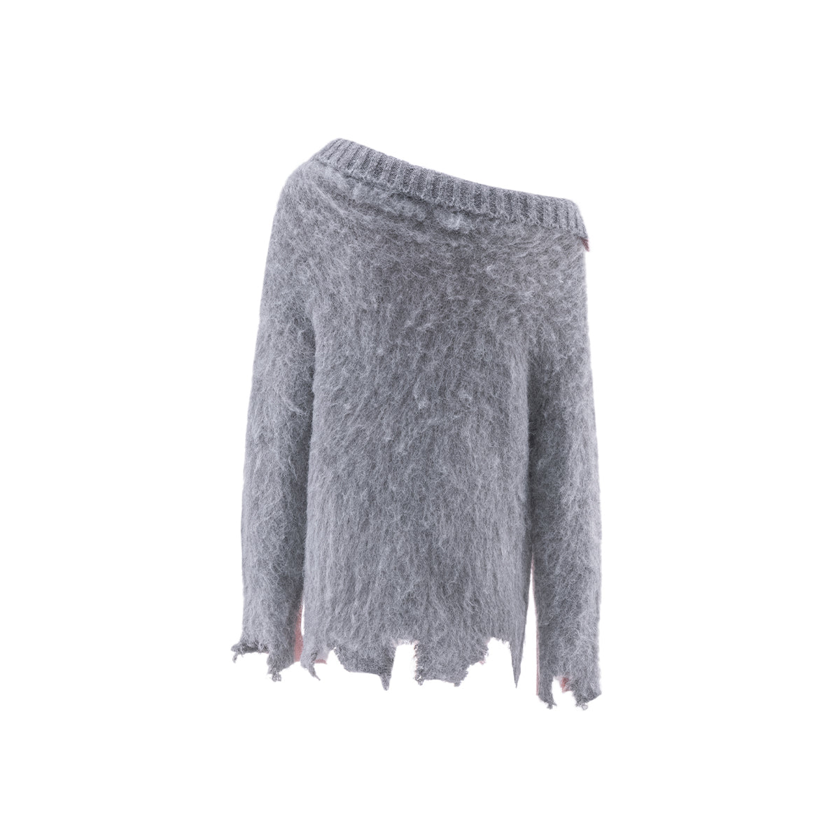 Rumia Florence Knitted Jumper Pink And Grey