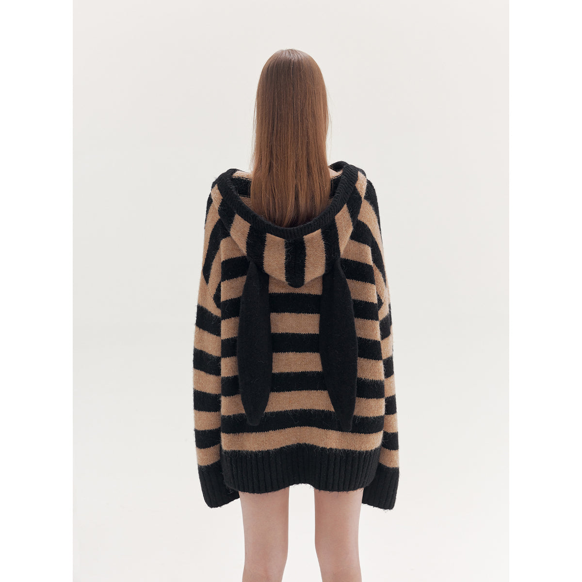 Rumia Bunny Ear Sweater Camel And Black