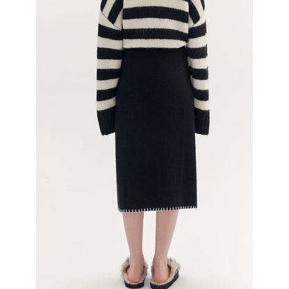 Rumia Nesci Knitted Skirt Black