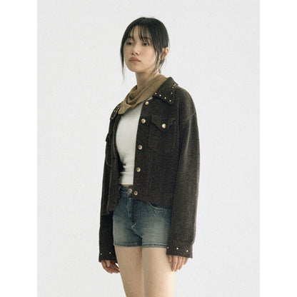 IFIK Pocket Knit Short Jacket - Mores Studio