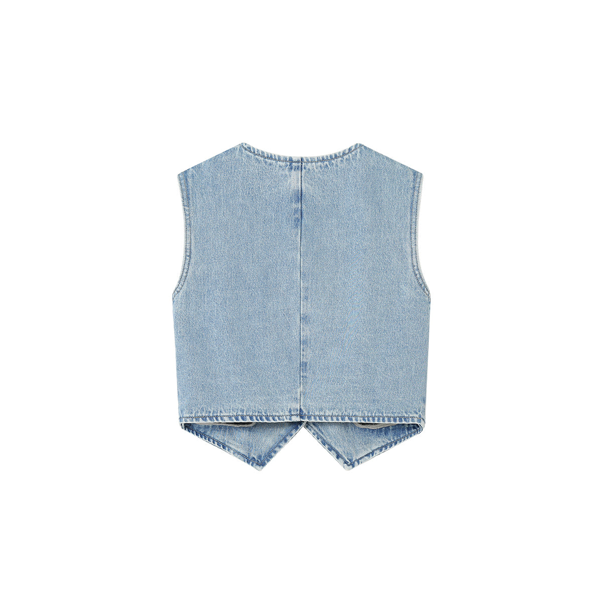 SomeSowe Metal Logo Washed Vest Top Blue