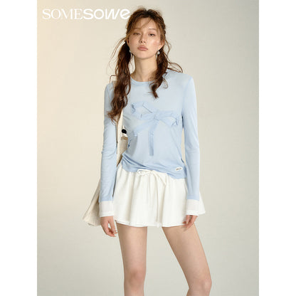 SomeSowe 3D A-Line Puffy Skirt Shorts White