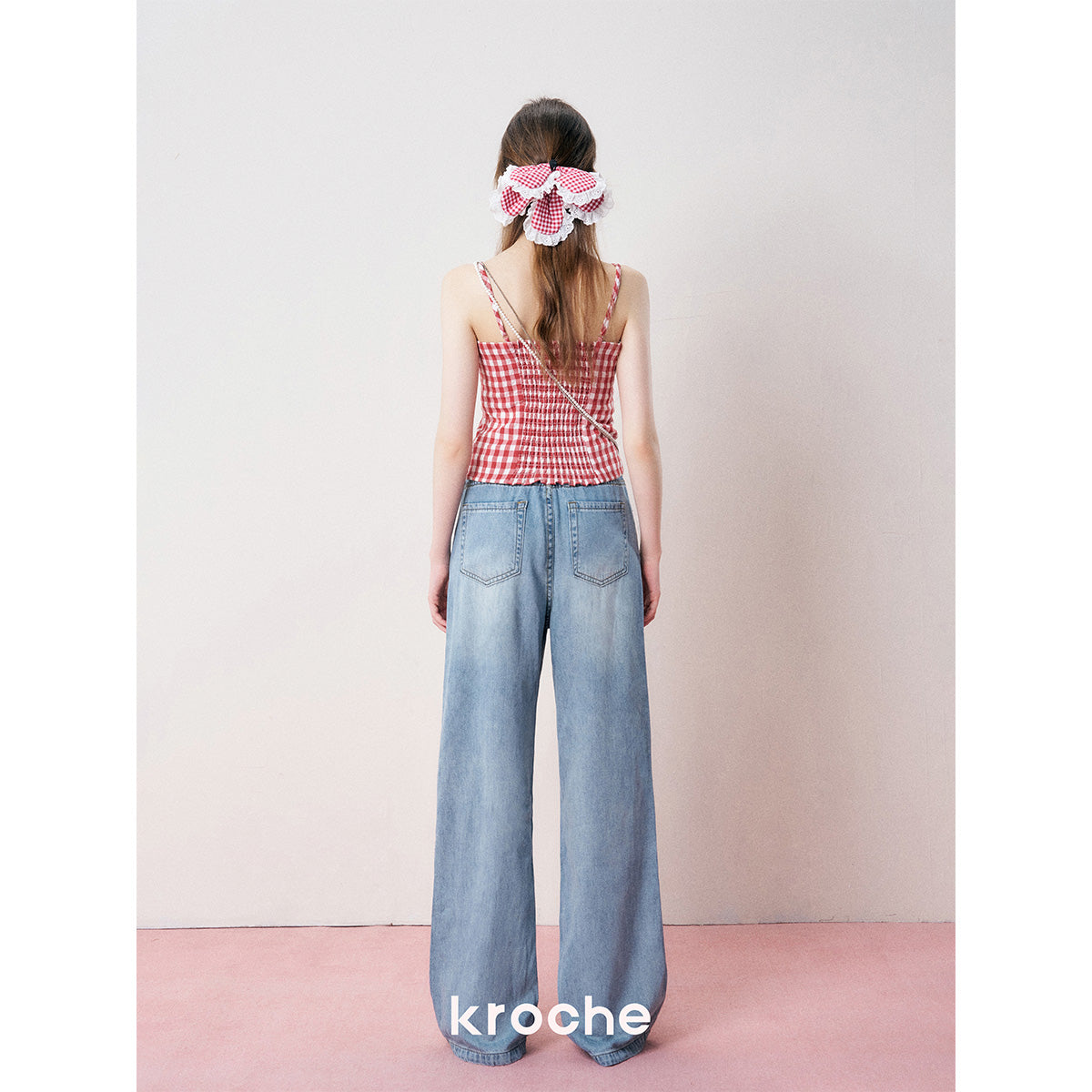 Kroche 3D Pearl High Waist Jeans