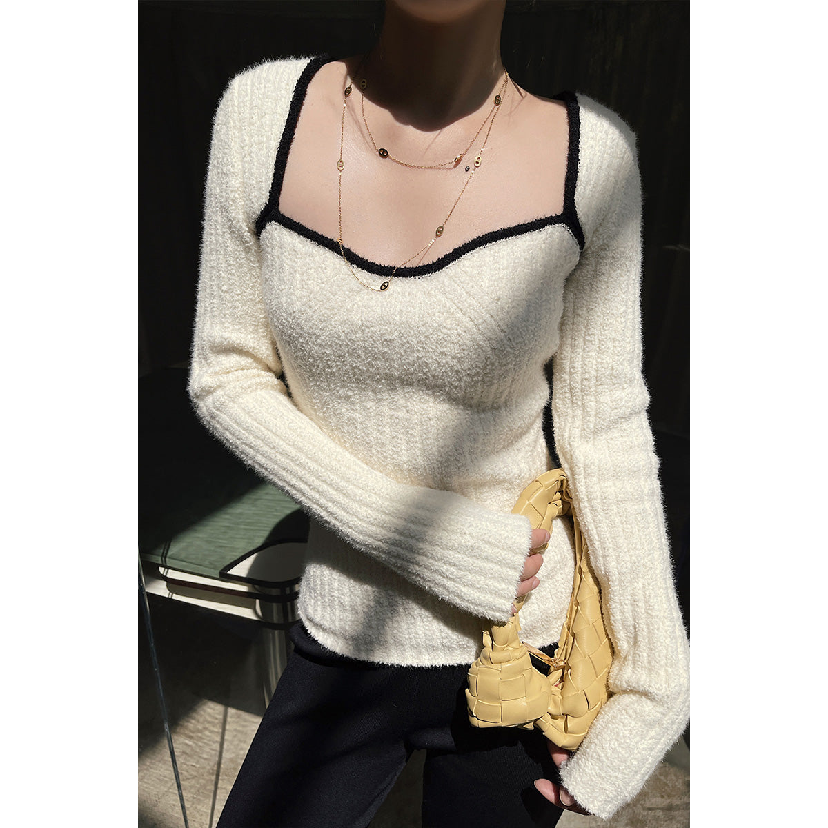 Rumia Aleph Knitted Jumper White