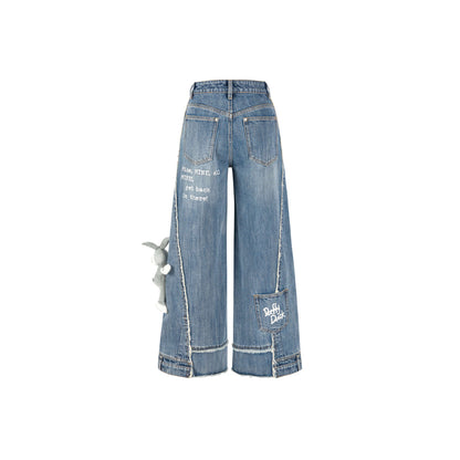 13De Marzo Bugs Bunny Daffy Duck Jeans Blue