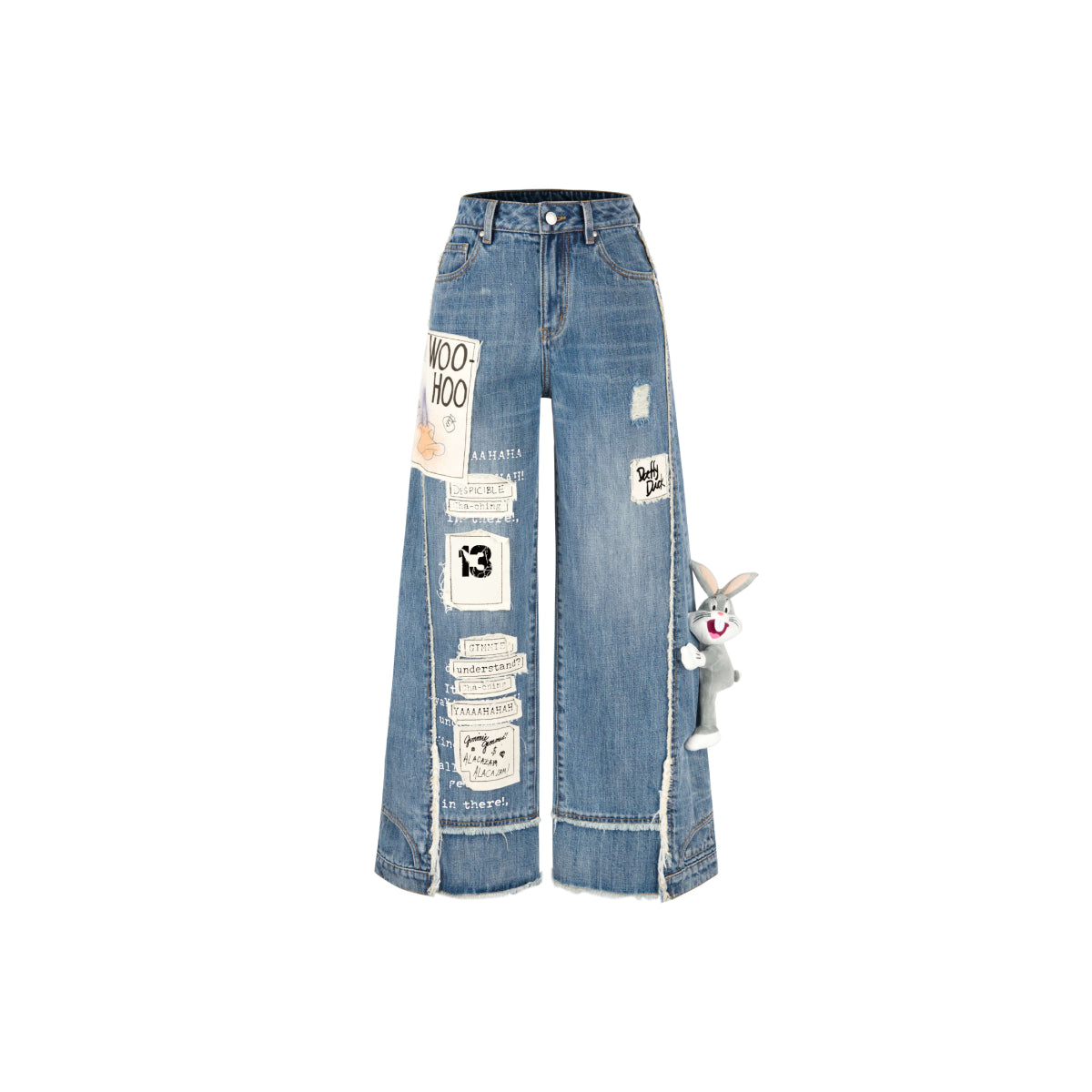 13De Marzo Bugs Bunny Daffy Duck Jeans Blue