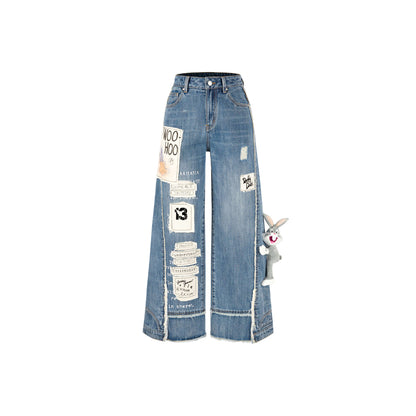 13De Marzo Bugs Bunny Daffy Duck Jeans Blue