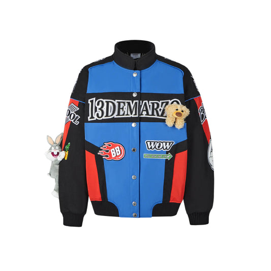 13De Marzo X Looney Tunes Bugs Bunny Racing Jacket Blue