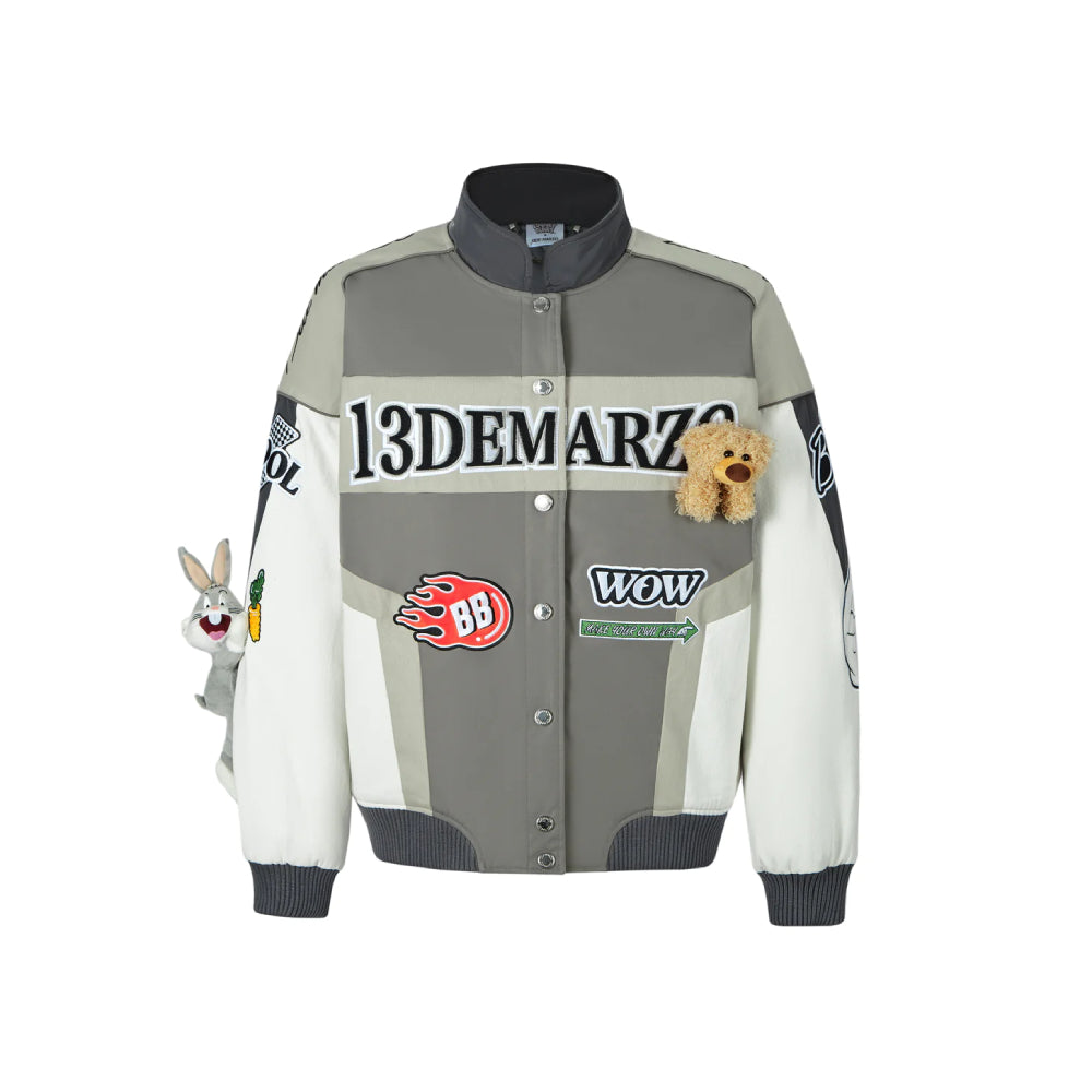 13De Marzo X Looney Tunes Bugs Bunny Racing Jacket Grey