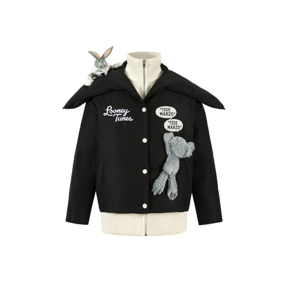 13De Marzo X Looney Tunes Bugs Bunny Down Jacket Black