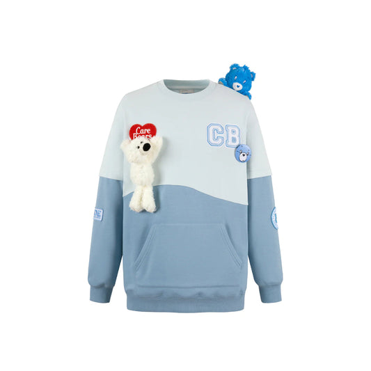 13De Marzo X Care Bears Color Blocked Wave Sweater Blue