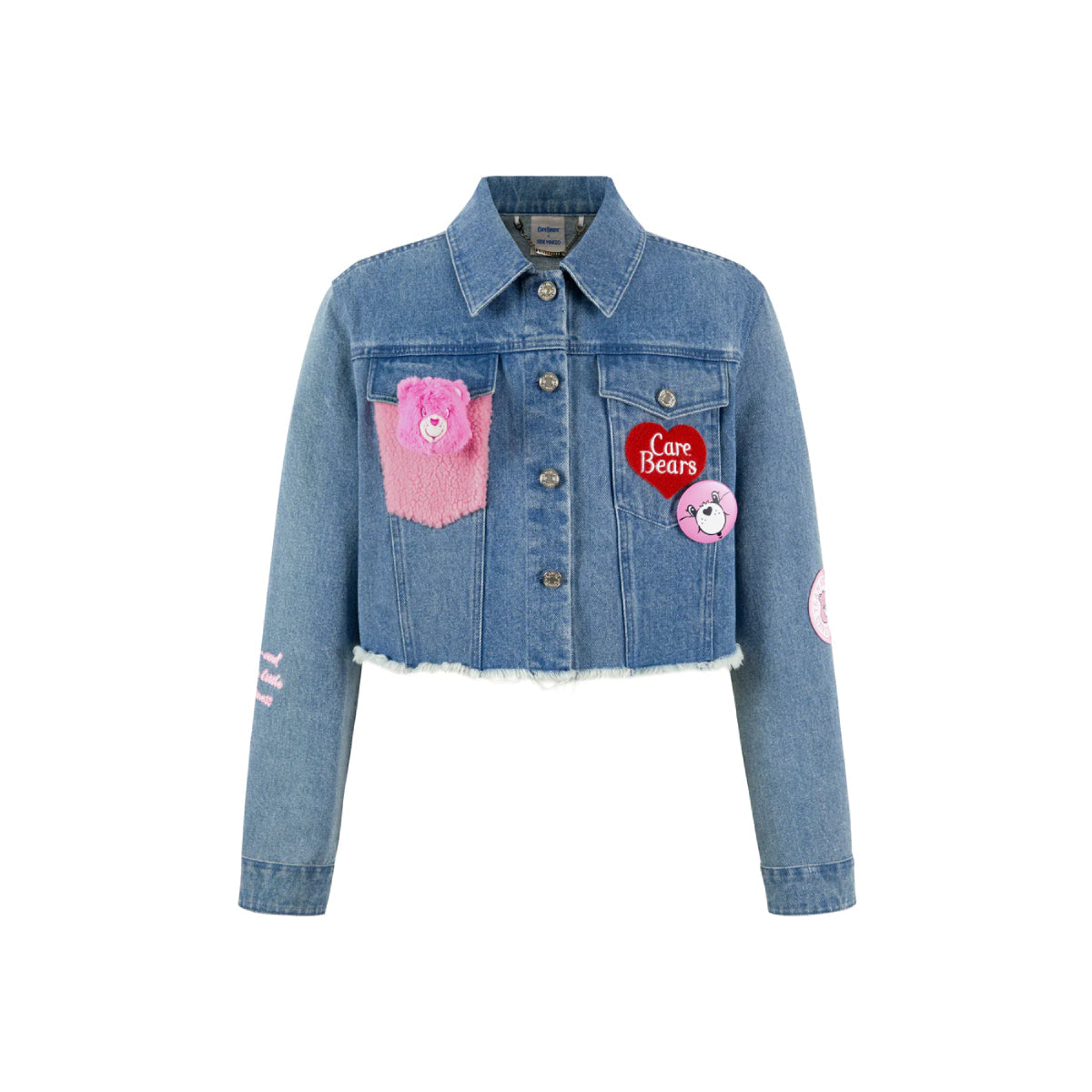 13De Marzo X Care Bears Raw Edge Short Denim Jacket