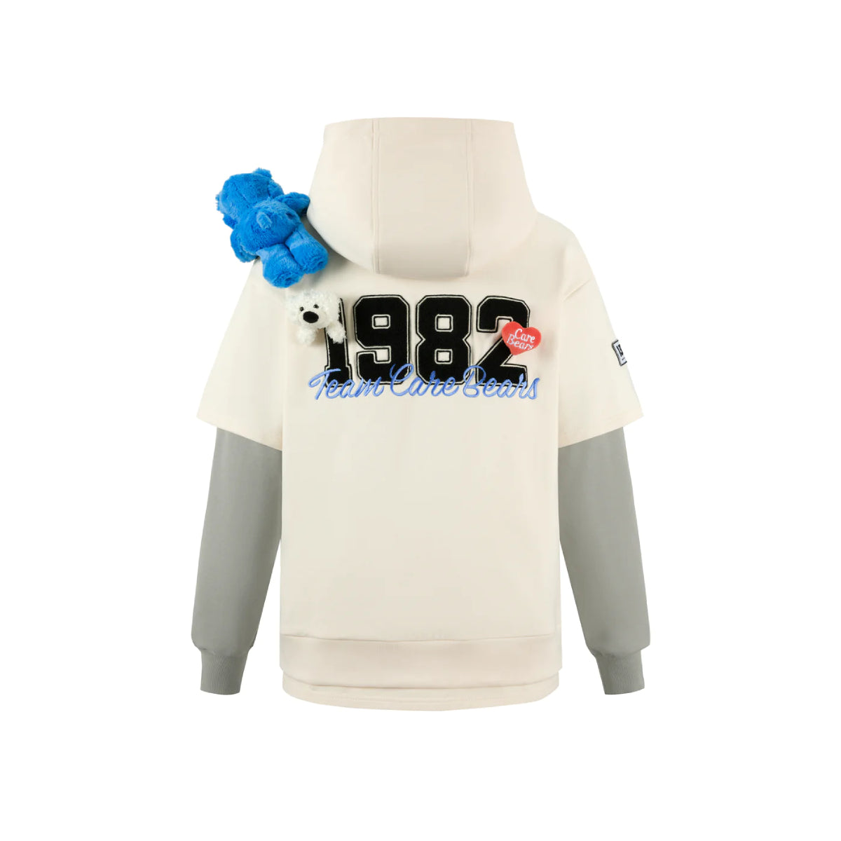 13De Marzo X Care Bears Fake-2-Piece 1982 Hoodie White