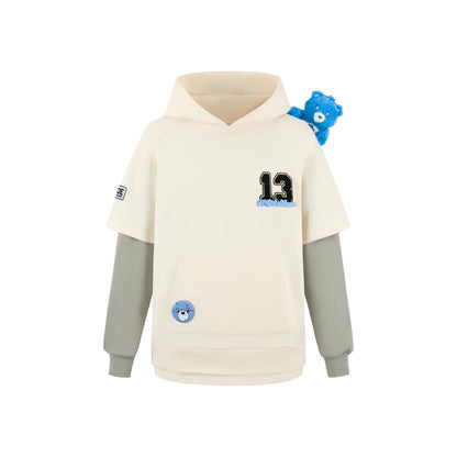 13De Marzo X Care Bears Fake-2-Piece 1982 Hoodie White