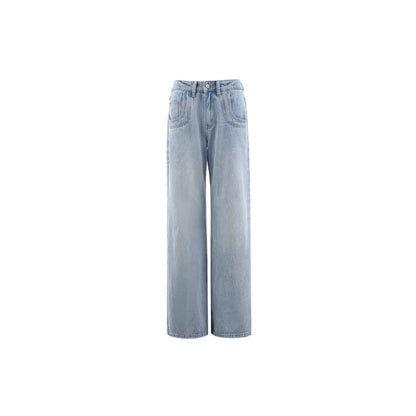 Via Pitti 3D Big Pocket Denim Jeans Light Blue