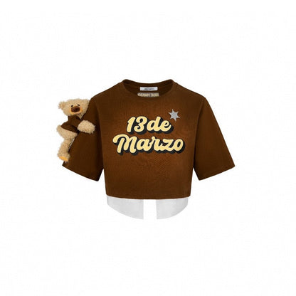 13De Marzo Doozoo Sheriff Layered Top Brown