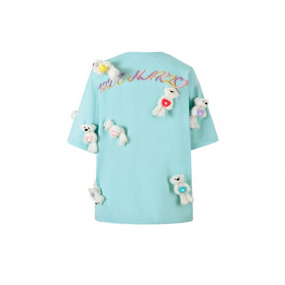 13De Marzo Doozoo Heart Luminous Tee Blue