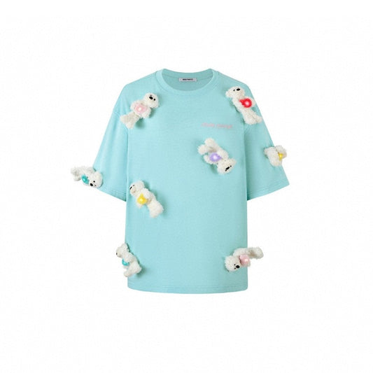 13De Marzo Doozoo Heart Luminous Tee Blue