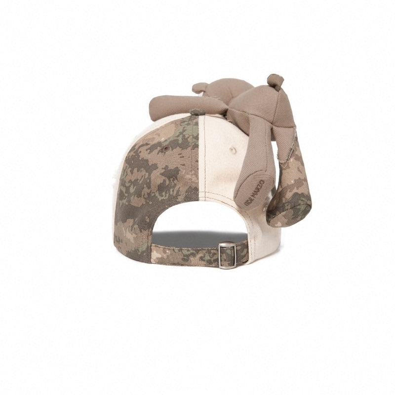 13De Marzo Bear Camo Cap Cream