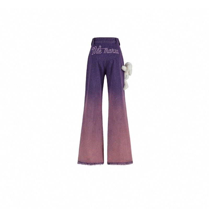 13De Marzo Doozoo Gradient Color Jeans Purple