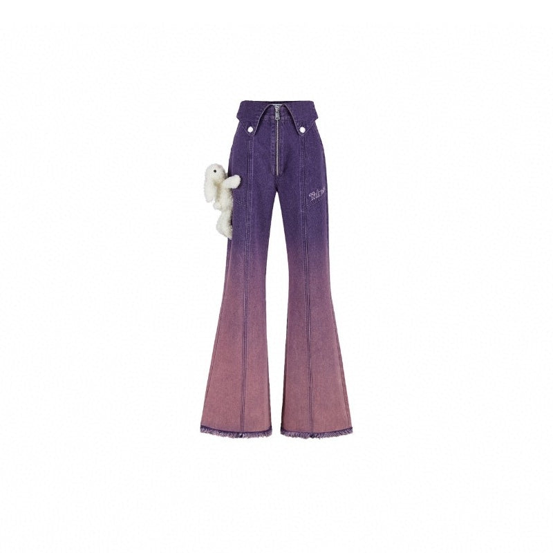 13De Marzo Doozoo Gradient Color Jeans Purple