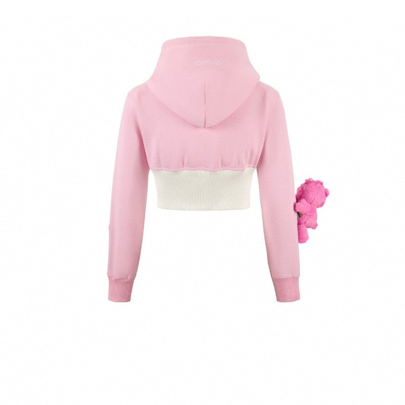 13De Marzo X Care Bears Short Zip Up Hoodie Pink